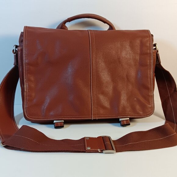 Other - LEATHER MESSENGER /SHOULDER VINTAGE BAG - BROWN